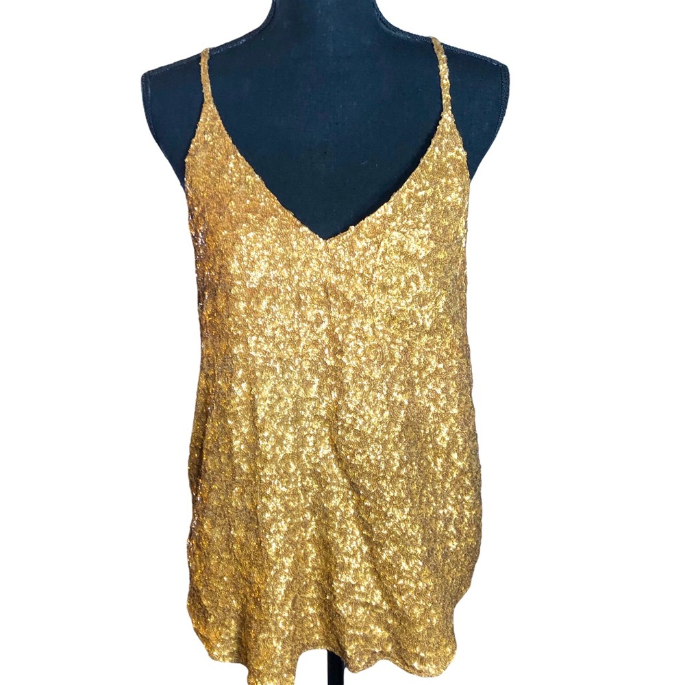 Sequin racerback cami tank Dallin Chase L